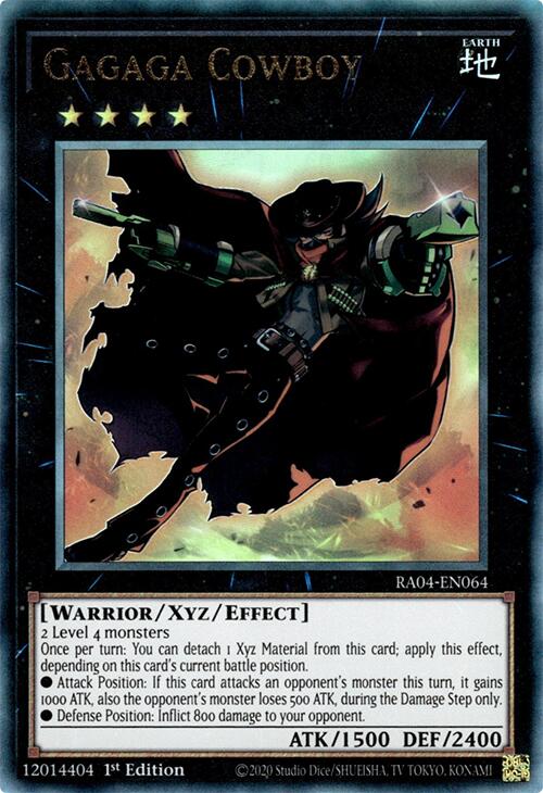 Gagaga Cowboy [RA04-EN064] Prismatic Ultimate Rare | Exor Games Summserside