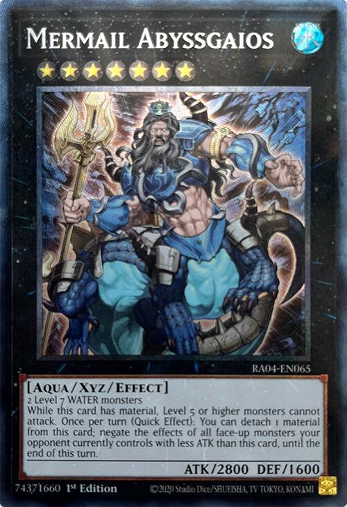 Mermail Abyssgaios [RA04-EN065] Prismatic Collector's Rare | Exor Games Summserside