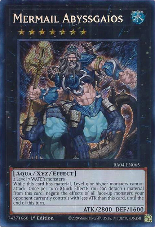 Mermail Abyssgaios [RA04-EN065] Secret Rare | Exor Games Summserside