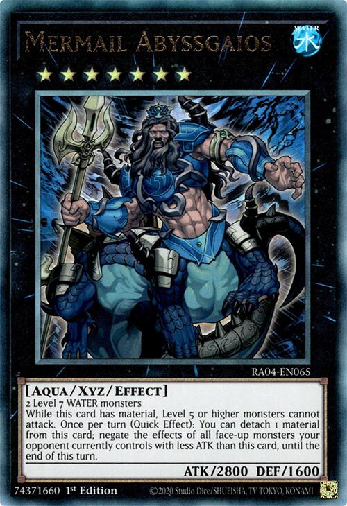 Mermail Abyssgaios [RA04-EN065] Prismatic Ultimate Rare | Exor Games Summserside