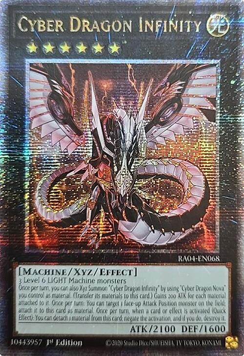 Cyber Dragon Infinity [RA04-EN068] Quarter Century Secret Rare | Exor Games Summserside