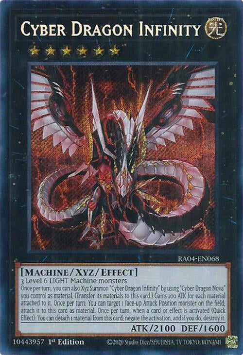 Cyber Dragon Infinity [RA04-EN068] Secret Rare | Exor Games Summserside