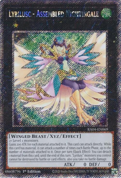 Lyrilusc - Assembled Nightingale [RA04-EN069] Platinum Secret Rare | Exor Games Summserside