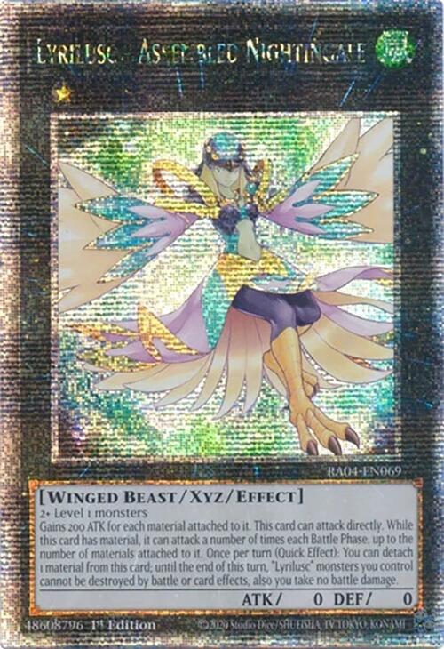 Lyrilusc - Assembled Nightingale [RA04-EN069] Quarter Century Secret Rare | Exor Games Summserside