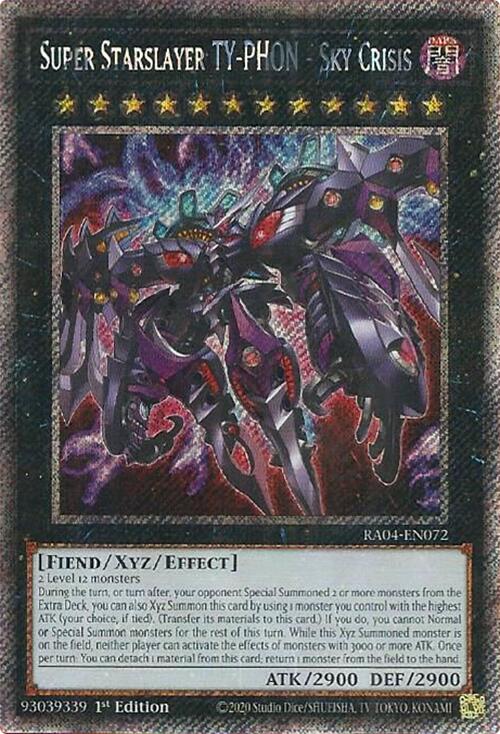 Super Starslayer TY-PHON - Sky Crisis [RA04-EN072] Platinum Secret Rare | Exor Games Summserside