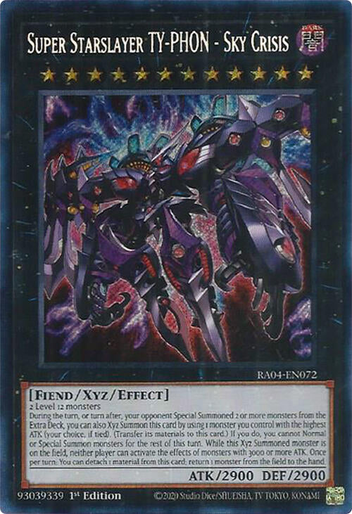 Super Starslayer TY-PHON - Sky Crisis [RA04-EN072] Secret Rare | Exor Games Summserside