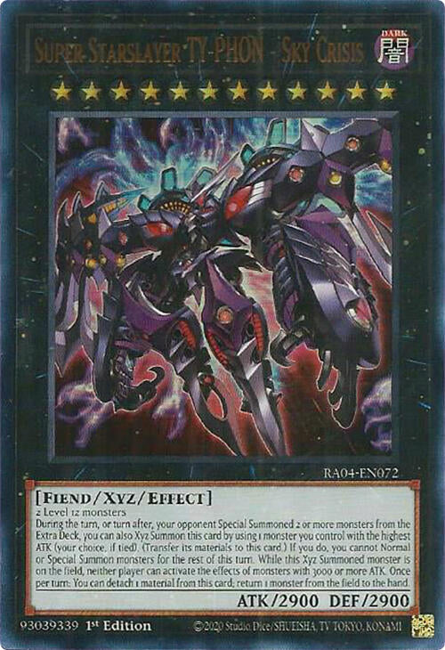 Super Starslayer TY-PHON - Sky Crisis [RA04-EN072] Ultra Rare | Exor Games Summserside