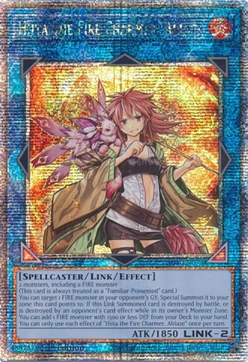 Hiita the Fire Charmer, Ablaze [RA04-EN074] Quarter Century Secret Rare | Exor Games Summserside