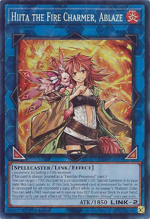 Hiita the Fire Charmer, Ablaze [RA04-EN074] Super Rare | Exor Games Summserside