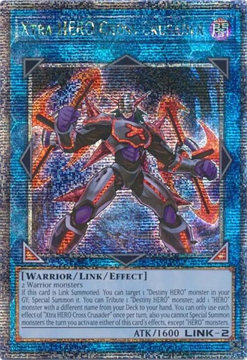 Xtra HERO Cross Crusader [RA04-EN076] Quarter Century Secret Rare | Exor Games Summserside
