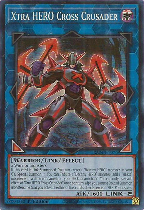 Xtra HERO Cross Crusader [RA04-EN076] Super Rare | Exor Games Summserside