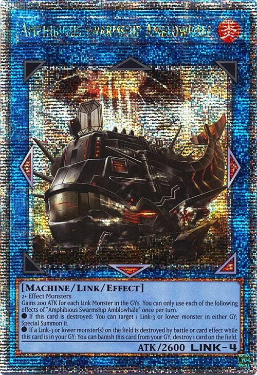 Amphibious Swarmship Amblowhale [RA04-EN077] Quarter Century Secret Rare | Exor Games Summserside