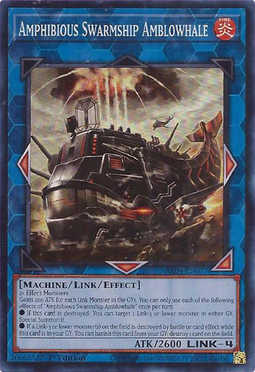 Amphibious Swarmship Amblowhale [RA04-EN077] Super Rare | Exor Games Summserside