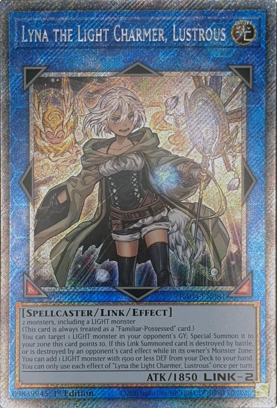 Lyna the Light Charmer, Lustrous [RA04-EN081] Platinum Secret Rare | Exor Games Summserside