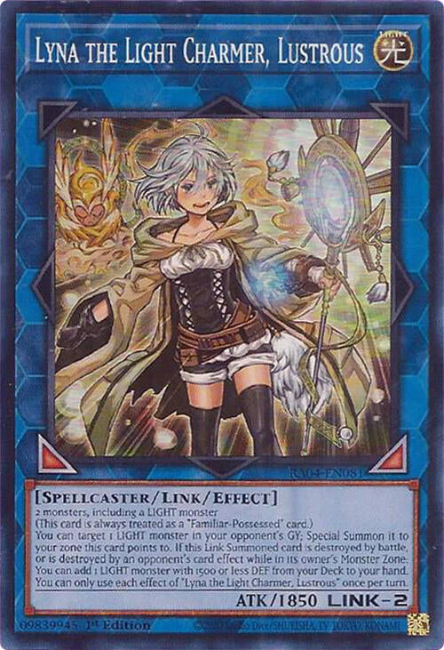 Lyna the Light Charmer, Lustrous [RA04-EN081] Super Rare | Exor Games Summserside