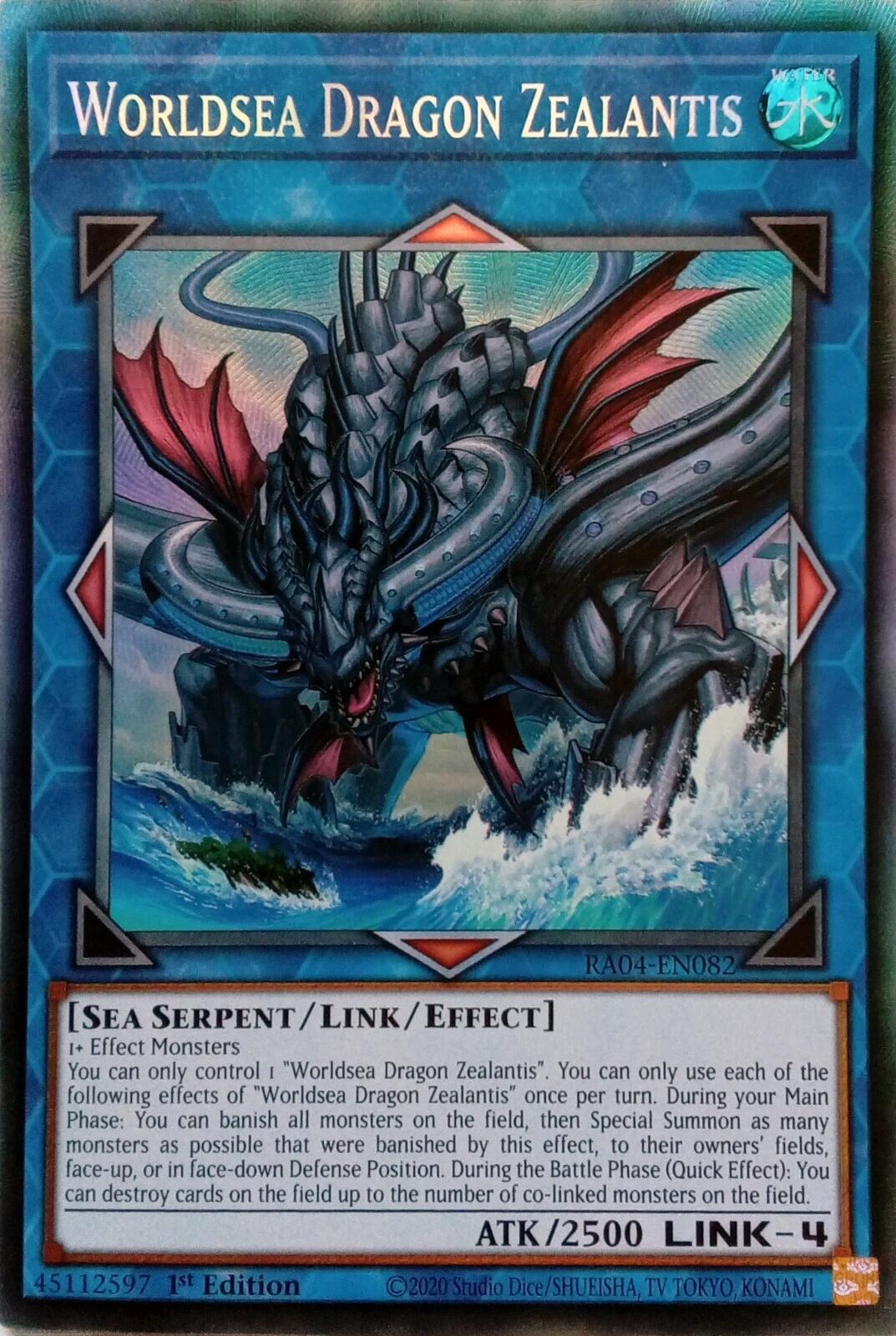 Worldsea Dragon Zealantis [RA04-EN082] Prismatic Collector's Rare | Exor Games Summserside
