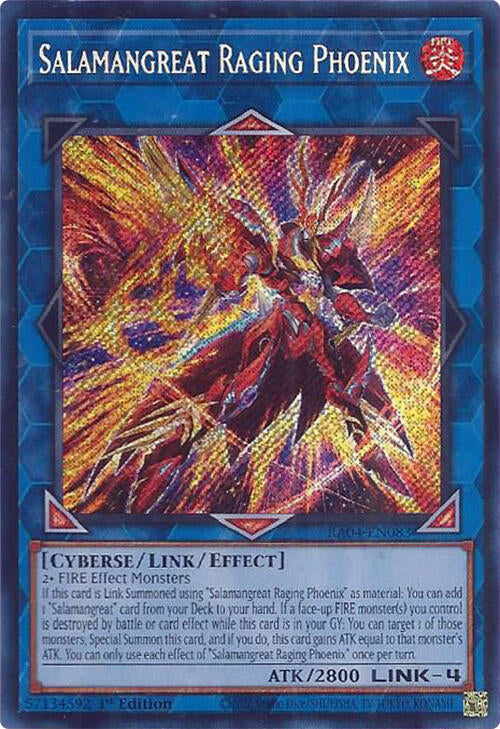 Salamangreat Raging Phoenix [RA04-EN083] Secret Rare | Exor Games Summserside
