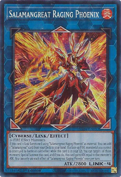 Salamangreat Raging Phoenix [RA04-EN083] Super Rare | Exor Games Summserside