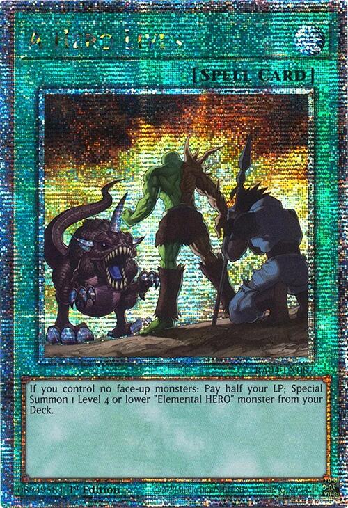 A Hero Lives [RA04-EN087] Quarter Century Secret Rare | Exor Games Summserside
