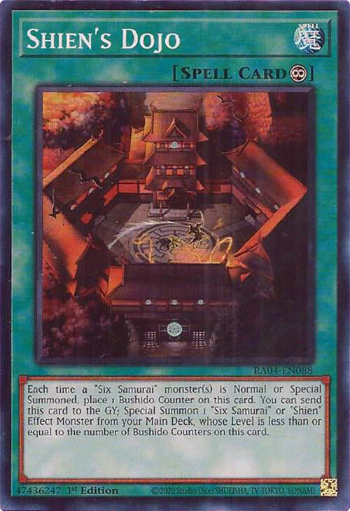 Shien's Dojo [RA04-EN088] Super Rare | Exor Games Summserside
