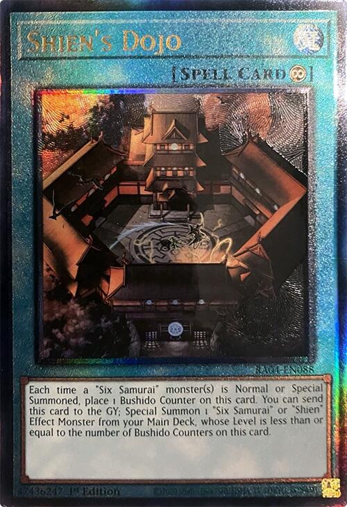 Shien's Dojo [RA04-EN088] Prismatic Ultimate Rare | Exor Games Summserside