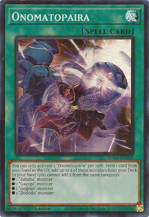 Onomatopaira [RA04-EN089] Super Rare | Exor Games Summserside