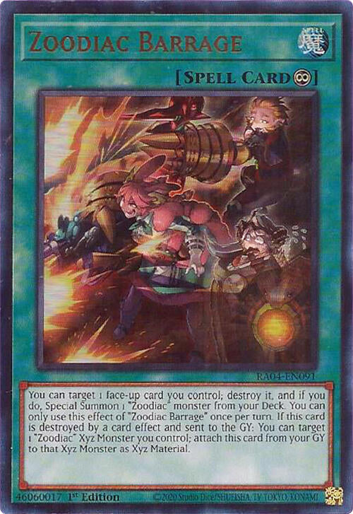 Zoodiac Barrage [RA04-EN091] Ultra Rare | Exor Games Summserside