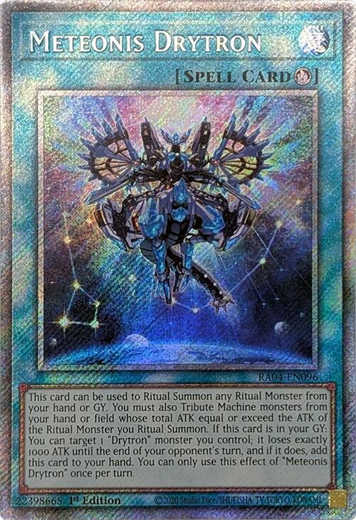 Meteonis Drytron [RA04-EN096] Platinum Secret Rare | Exor Games Summserside