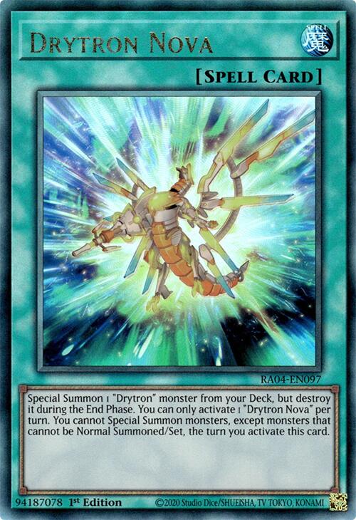 Drytron Nova [RA04-EN097] Prismatic Ultimate Rare | Exor Games Summserside