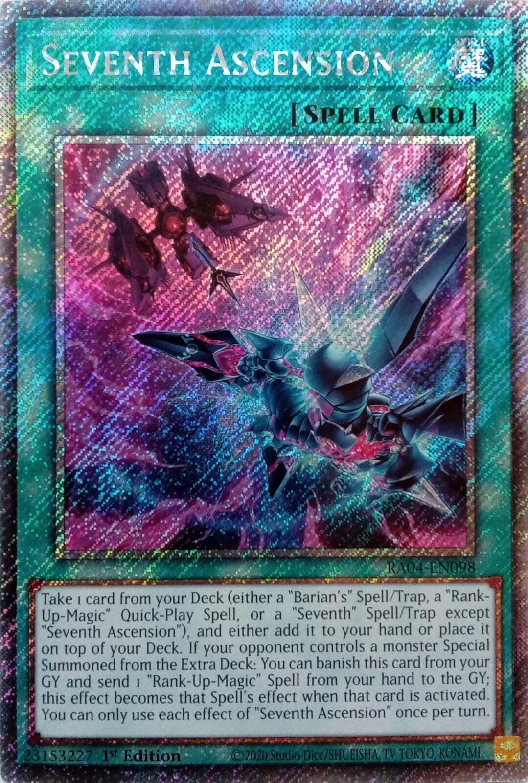 Seventh Ascension [RA04-EN098] Platinum Secret Rare | Exor Games Summserside