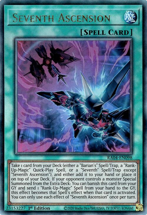 Seventh Ascension [RA04-EN098] Prismatic Ultimate Rare | Exor Games Summserside