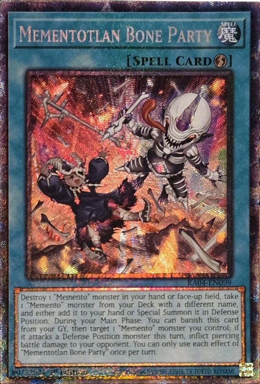 Mementotlan Bone Party [RA04-EN099] Prismatic Collector's Rare | Exor Games Summserside
