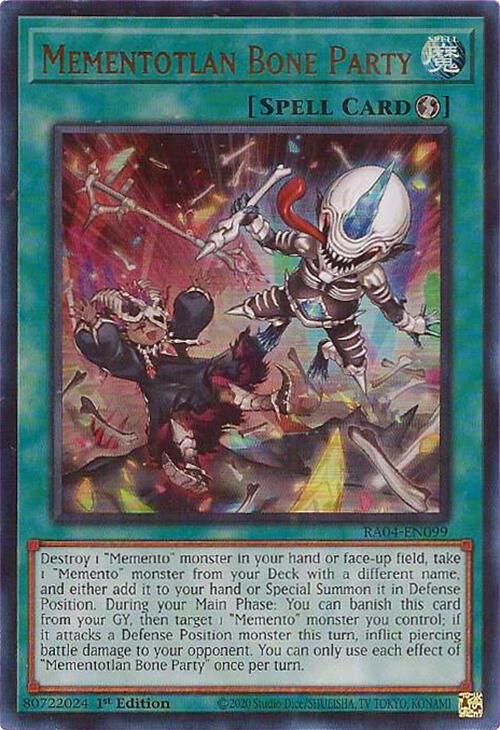 Mementotlan Bone Party [RA04-EN099] Ultra Rare | Exor Games Summserside