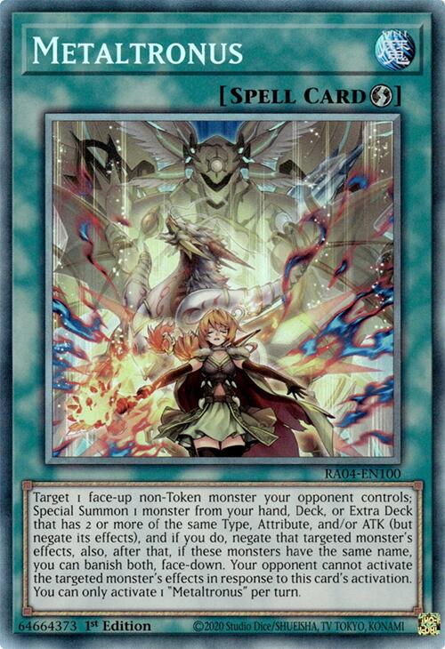 Metaltronus [RA04-EN100] Prismatic Collector's Rare | Exor Games Summserside