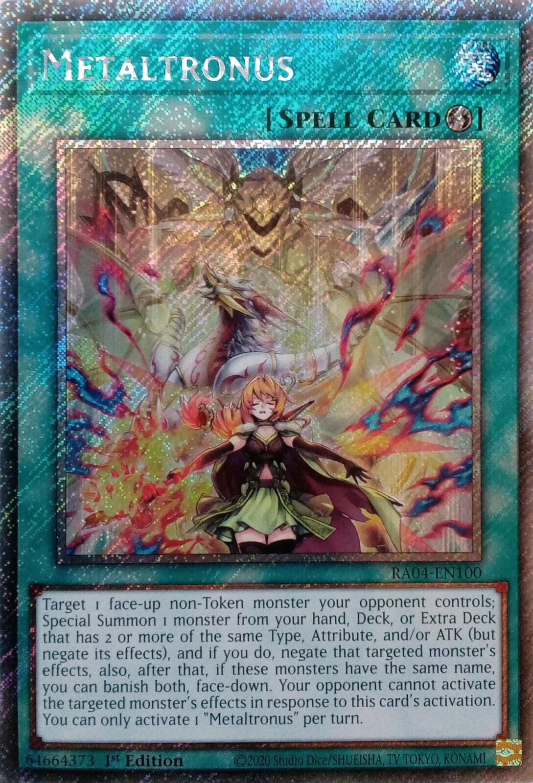 Metaltronus [RA04-EN100] Platinum Secret Rare | Exor Games Summserside