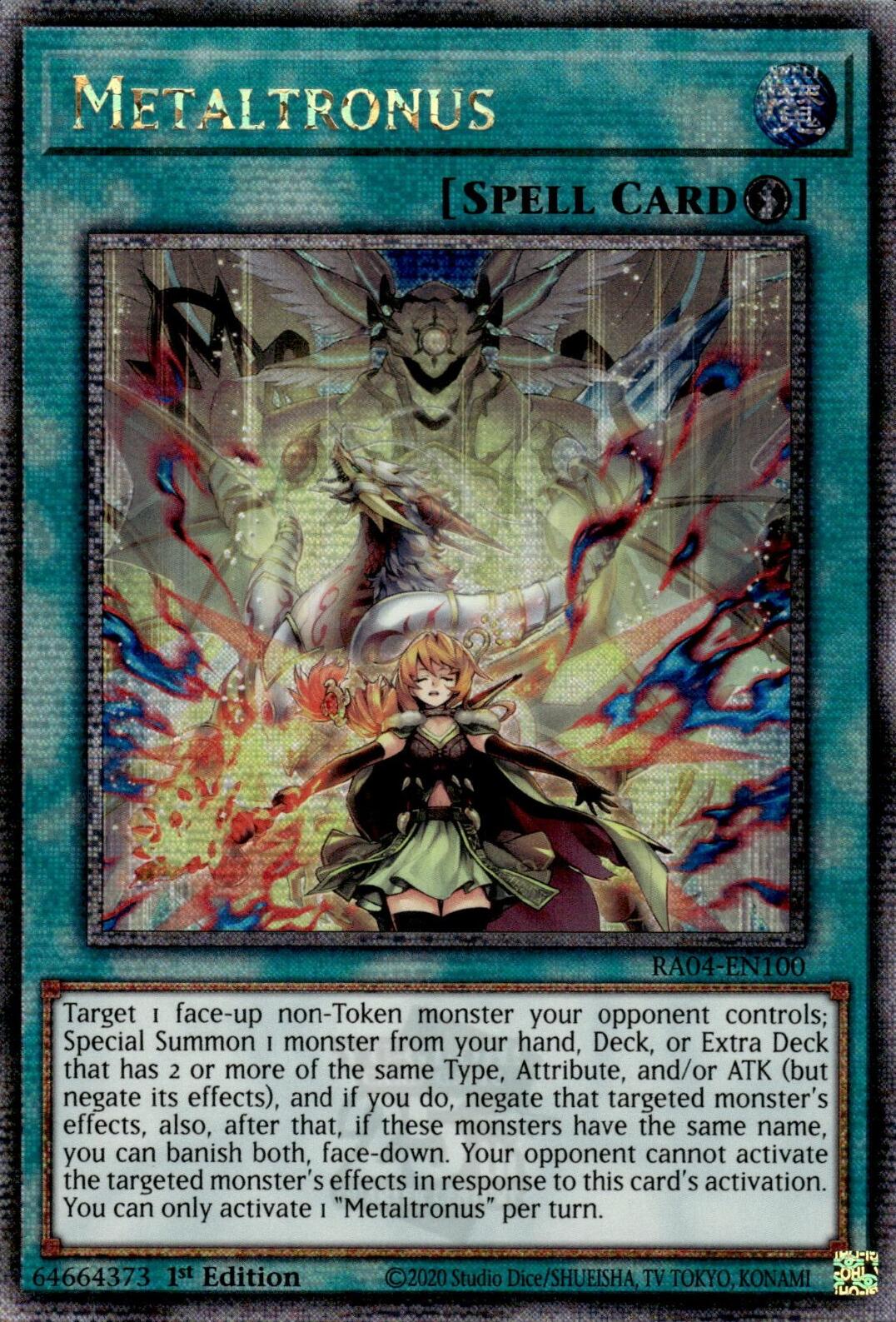Metaltronus [RA04-EN100] Quarter Century Secret Rare | Exor Games Summserside
