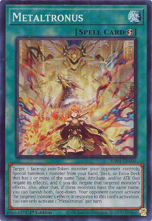 Metaltronus [RA04-EN100] Super Rare | Exor Games Summserside