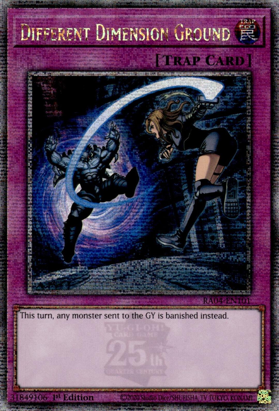 Different Dimension Ground [RA04-EN101] Quarter Century Secret Rare | Exor Games Summserside