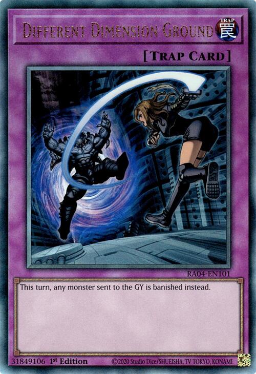 Different Dimension Ground [RA04-EN101] Prismatic Ultimate Rare | Exor Games Summserside