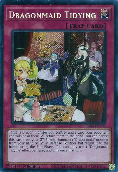 Dragonmaid Tidying [RA04-EN102] Secret Rare | Exor Games Summserside