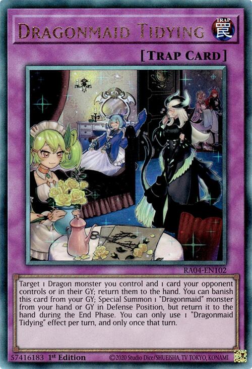 Dragonmaid Tidying [RA04-EN102] Prismatic Ultimate Rare | Exor Games Summserside