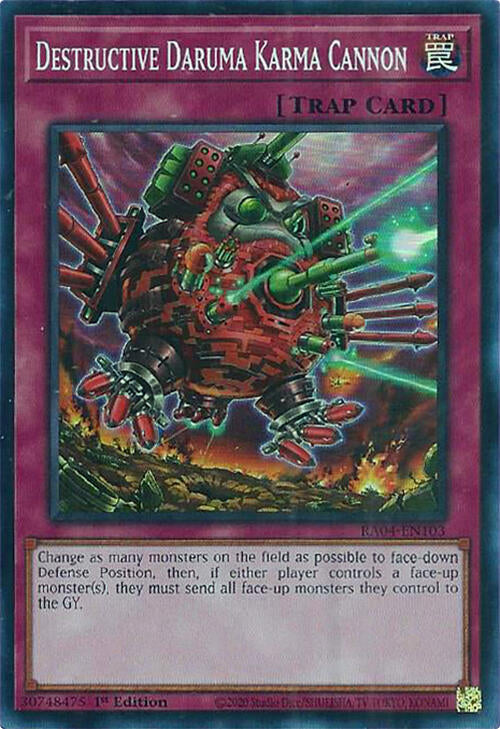 Destructive Daruma Karma Cannon [RA04-EN103] Super Rare | Exor Games Summserside