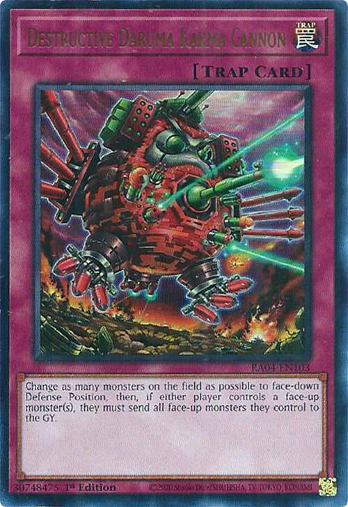Destructive Daruma Karma Cannon [RA04-EN103] Ultra Rare | Exor Games Summserside