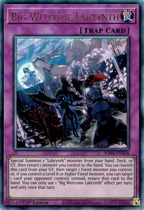 Big Welcome Labrynth [RA04-EN104] Prismatic Ultimate Rare | Exor Games Summserside