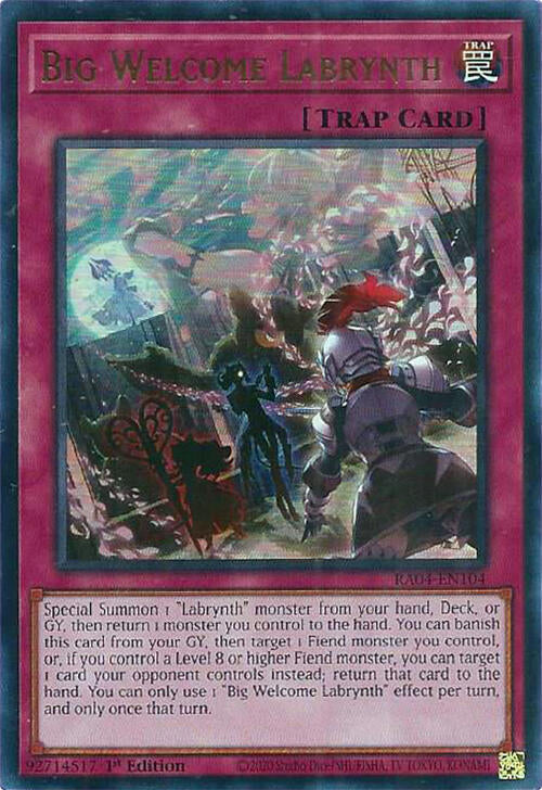 Big Welcome Labrynth [RA04-EN104] Ultra Rare | Exor Games Summserside
