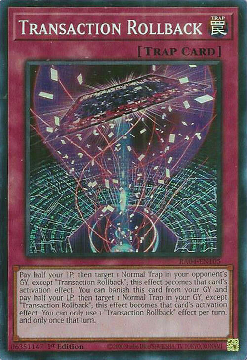 Transaction Rollback [RA04-EN105] Super Rare | Exor Games Summserside