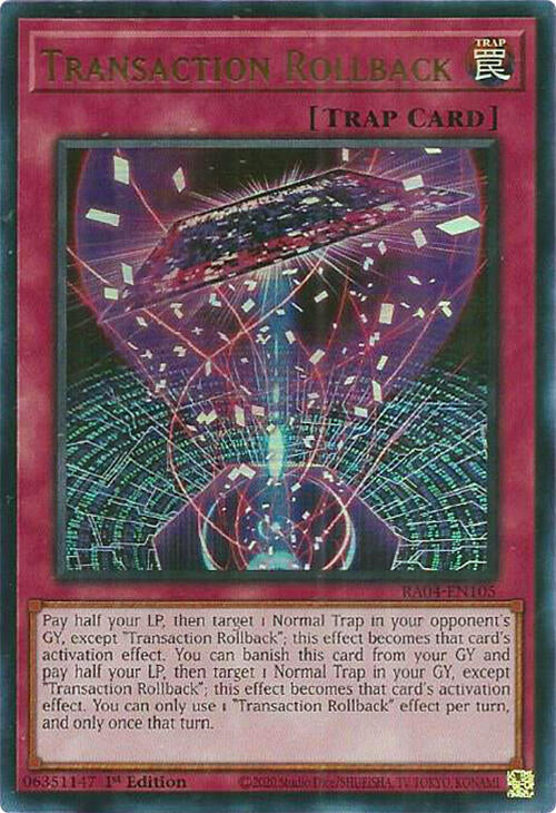 Transaction Rollback [RA04-EN105] Ultra Rare | Exor Games Summserside