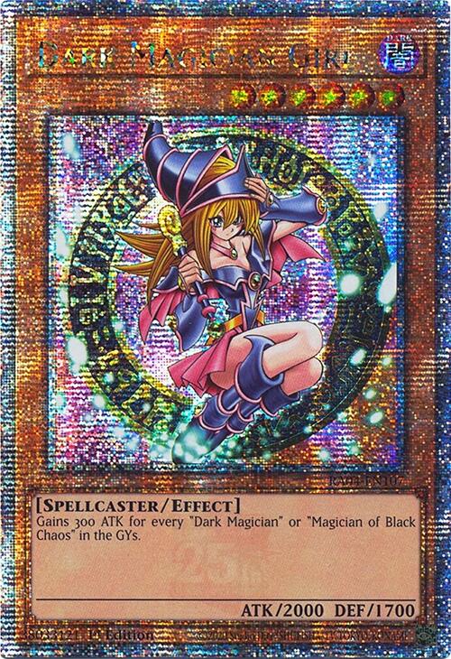 Dark Magician Girl (3rd Art) [RA04-EN107] Quarter Century Secret Rare | Exor Games Summserside