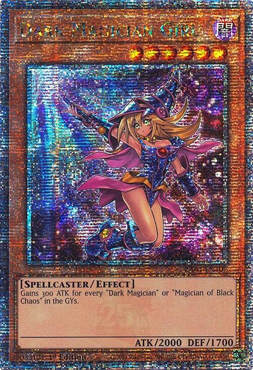 Dark Magician Girl (7th Art) [RA04-EN107] Quarter Century Secret Rare | Exor Games Summserside