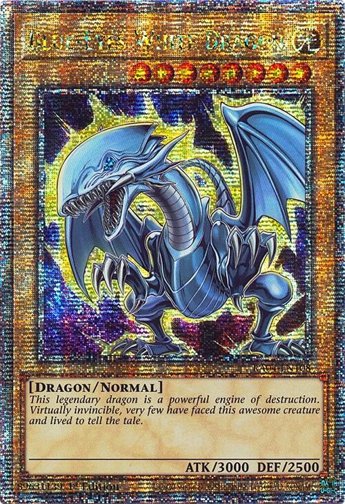 Blue-Eyes White Dragon (7th Art) [RA04-EN108] Quarter Century Secret Rare | Exor Games Summserside